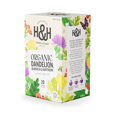 Heath and Heather Dandelion, Burdock & Hawthorn 20 Tea Bags
