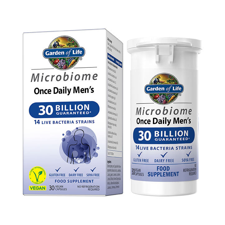 Garden of Life Microbiome Probiotics Once Daily Mens 30 Vegan Capsules