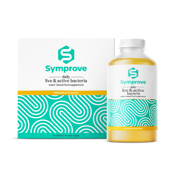 Symprove daily Live Active Bacteria Water-Based Pineapple Flavour 4X 500ml
