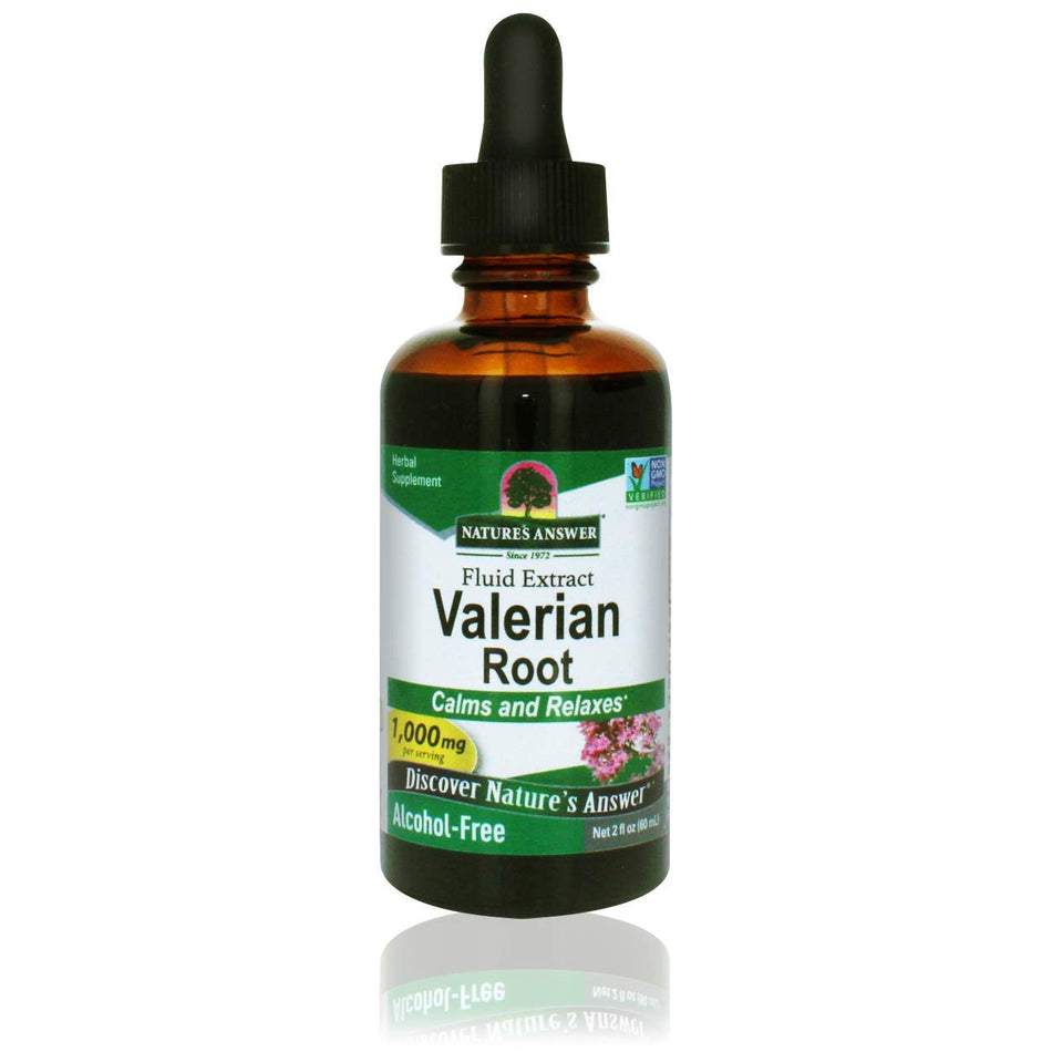 Nature's Answer Valerian Root 1000mg 60ml Tincture for Calming and Relaxes