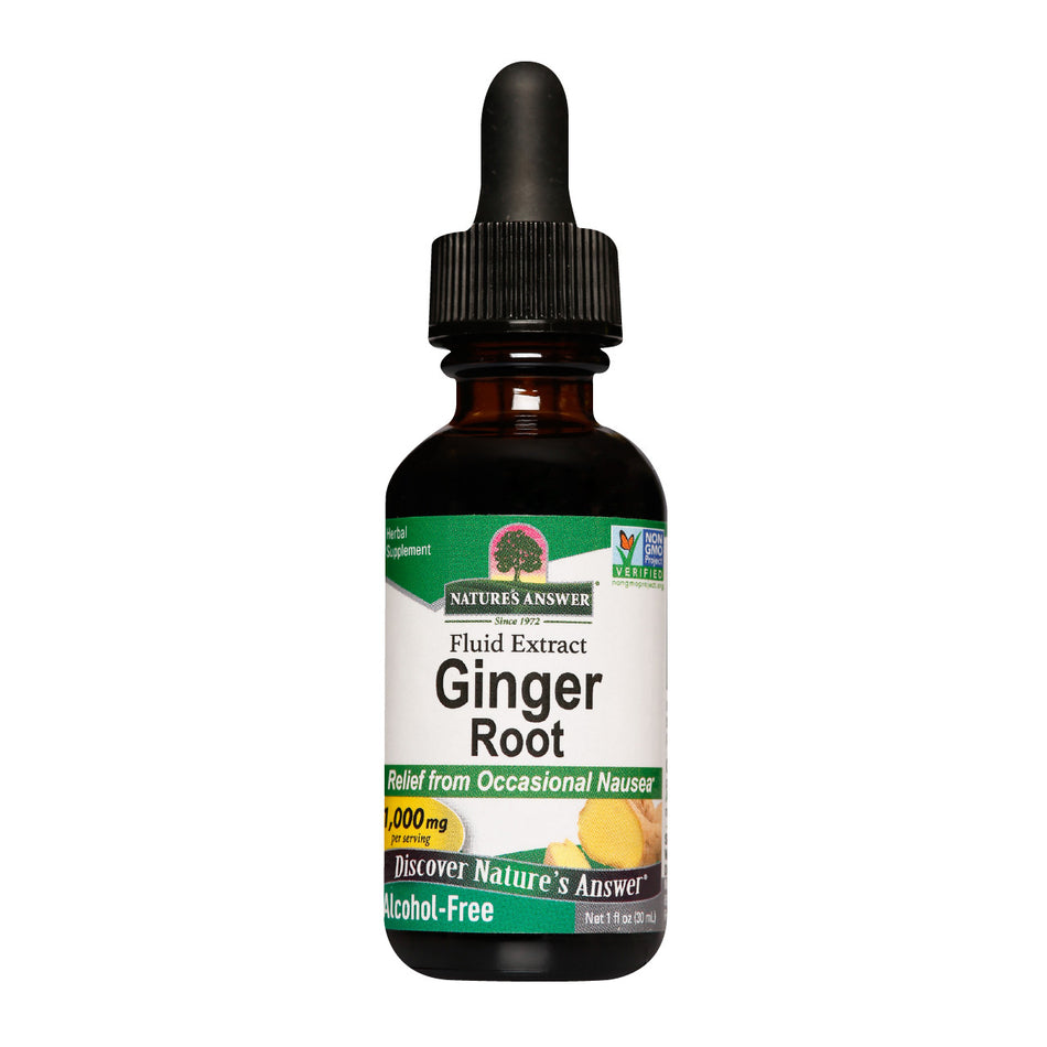 Nature's Answer Ginger 30ml Alcohol-Free Liquid Supports Digestive Health