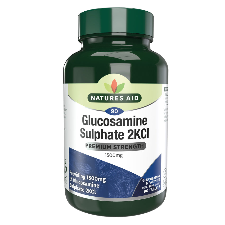 Natures Aid Glucosamine Sulphate 1500mg (High Strength) 90 Tablets