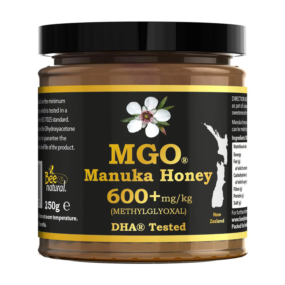 Bee Natural MGO Monofloral Manuka Honey 600+ 250g