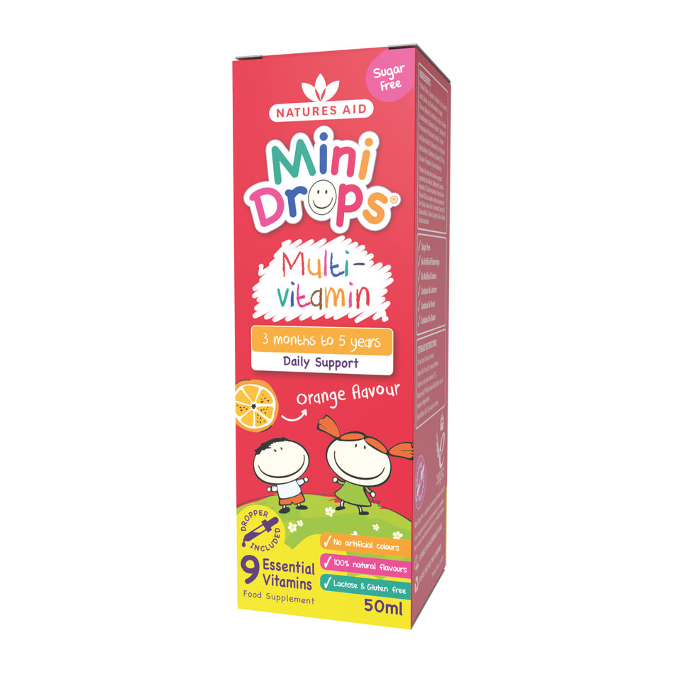 Natures Aid Multi-vitamin Mini Drops for infants & children - 50ml