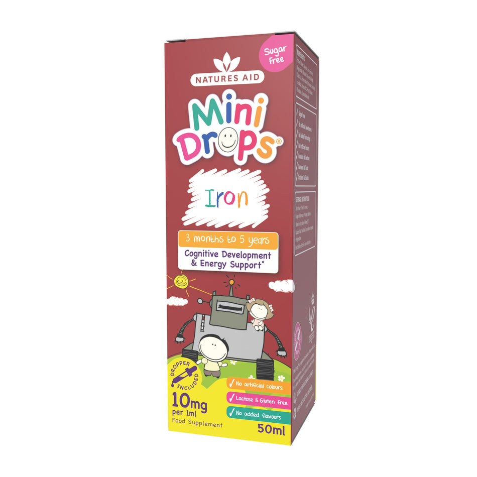 Natures Aid Iron Drops (with Vitamin C, B12 & Folic Acid) - 50ml