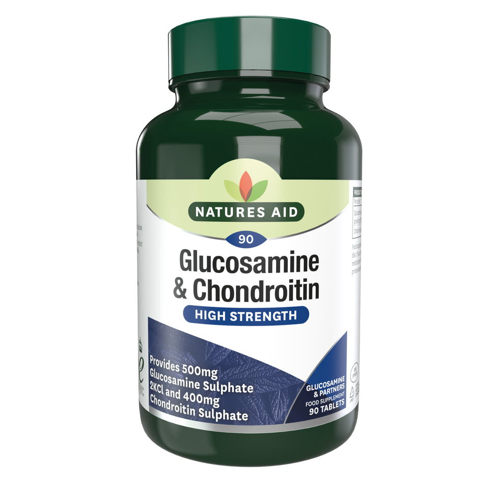 Natures Aid Glucosamine Sulphate 500mg + Chondroitin 400mg - 90 Tabs