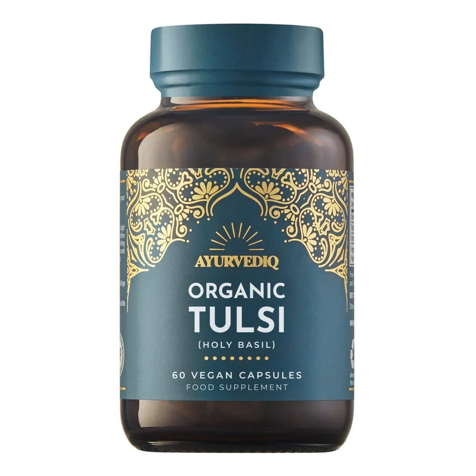 Ayurvediq Organic Tulsi (Holy Basil) 60 Vegan Capsules