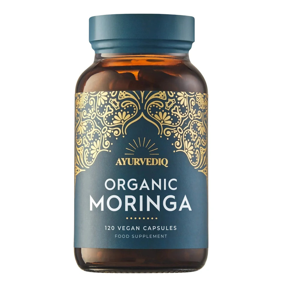 Ayurvediq Wellness Organic Moringa 120 Vegan Capsules