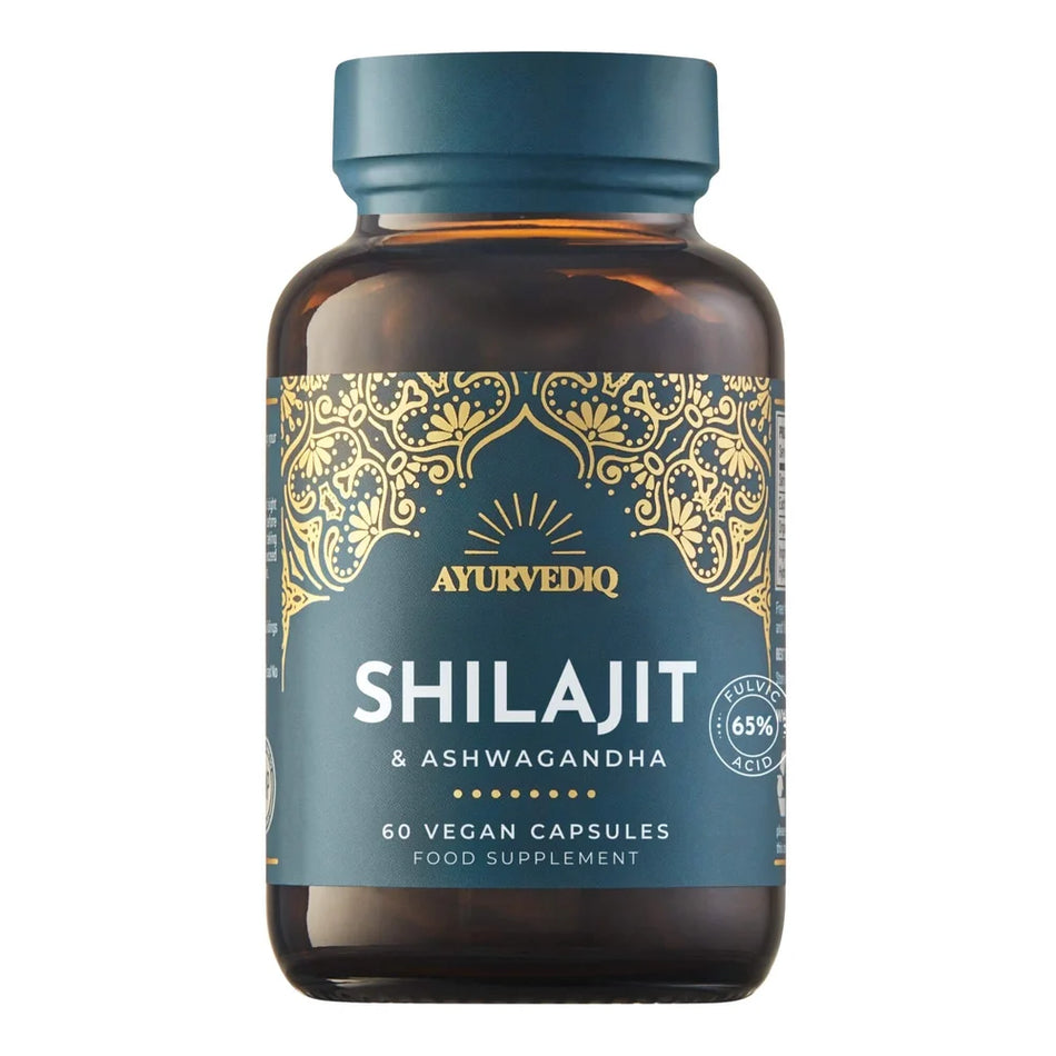 Ayurvediq Shilajit and Ashwagandha 60 Vegan Capsules