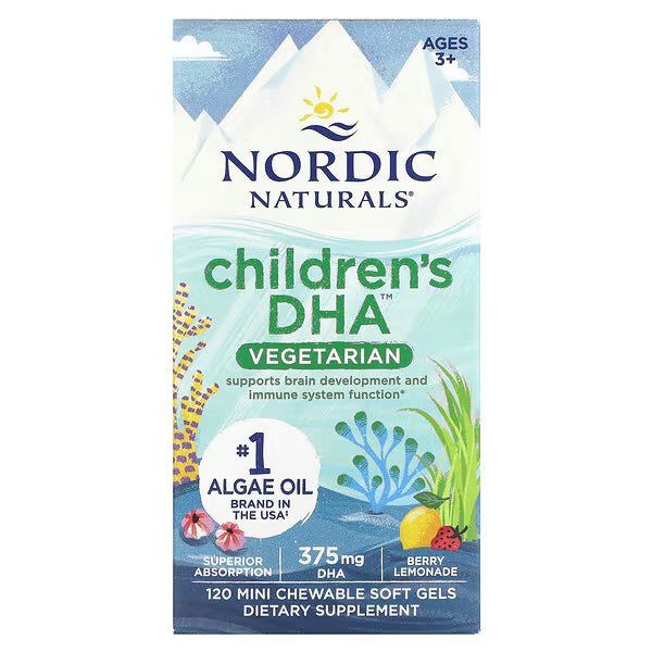 Nordic Naturals Zero Sugar Children's DHA Vegetarian 30 Chews Gummy