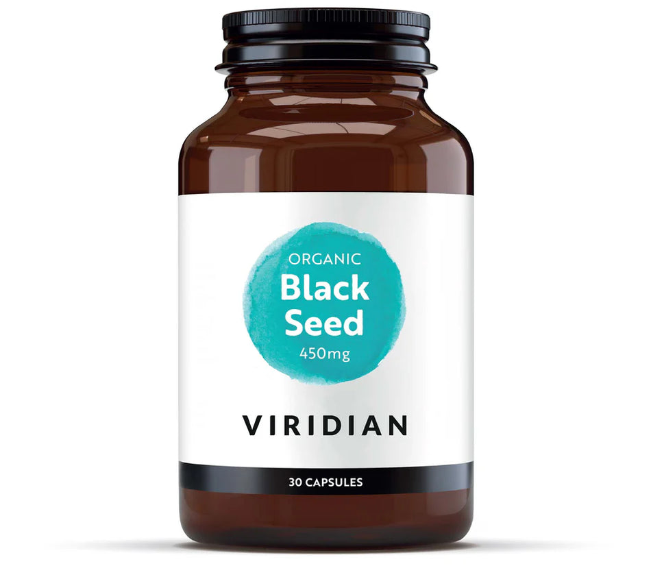 Viridian Organic Black Seed 450mg 30 Capsules