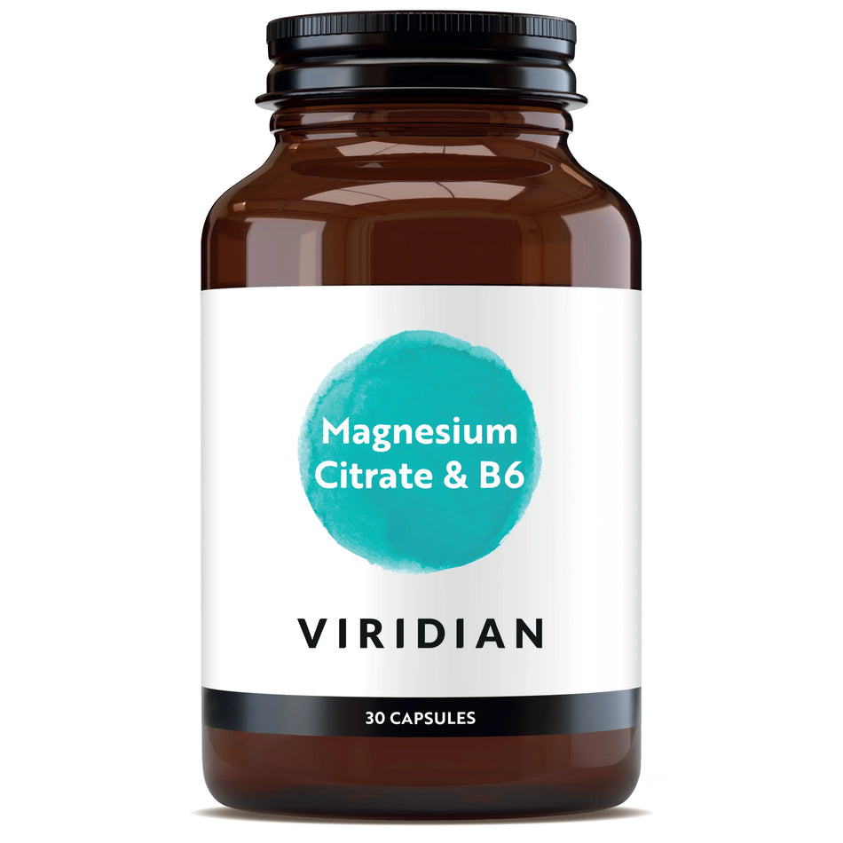 Viridian Magnesium Citrate with Vitamin B6 30 Vegan Capsules