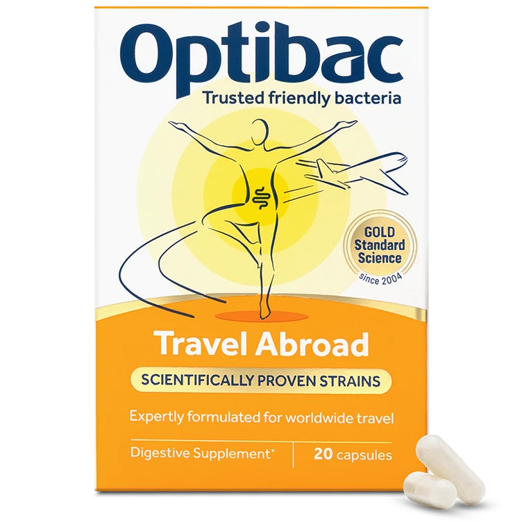 Optibac Travel Abroad 20 Capsules