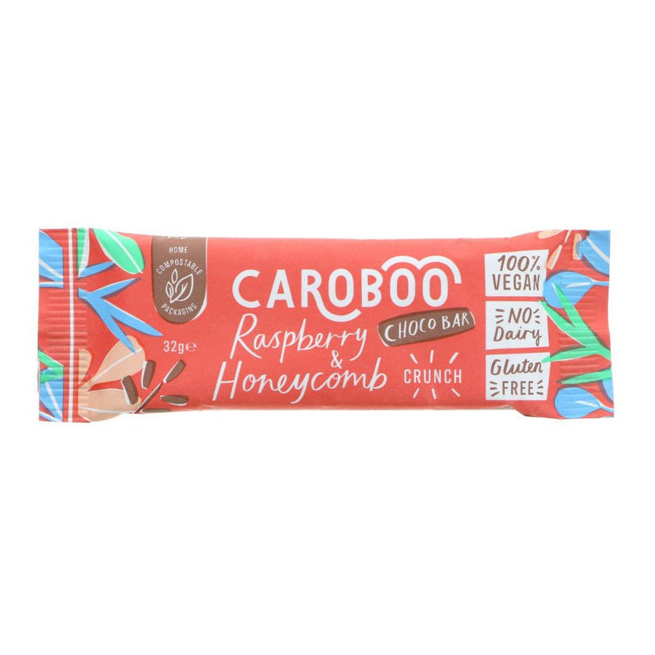 Caroboo - Raspberry Honeycomb Carob Bar