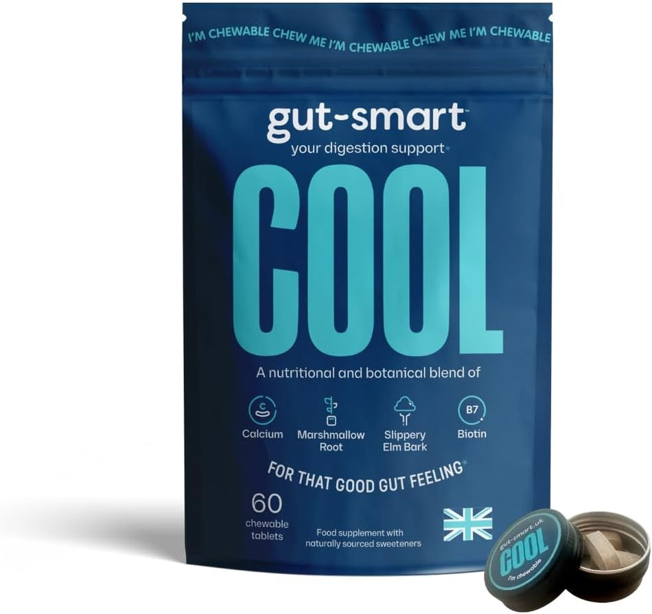 Gut-Smart Cool Natural Heartburn Relief 60 Chewable