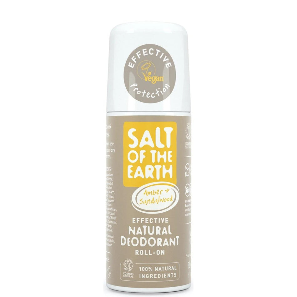 Salt of the earth Amber & Sandalwood Roll on (Not Refillable) 75ml