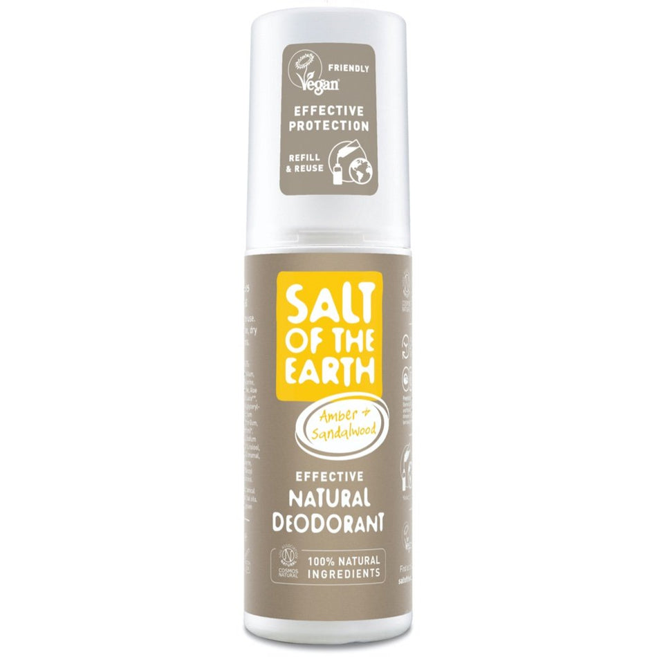 Salt of the earth Amber & Sandalwood Deodorant spray 100ml