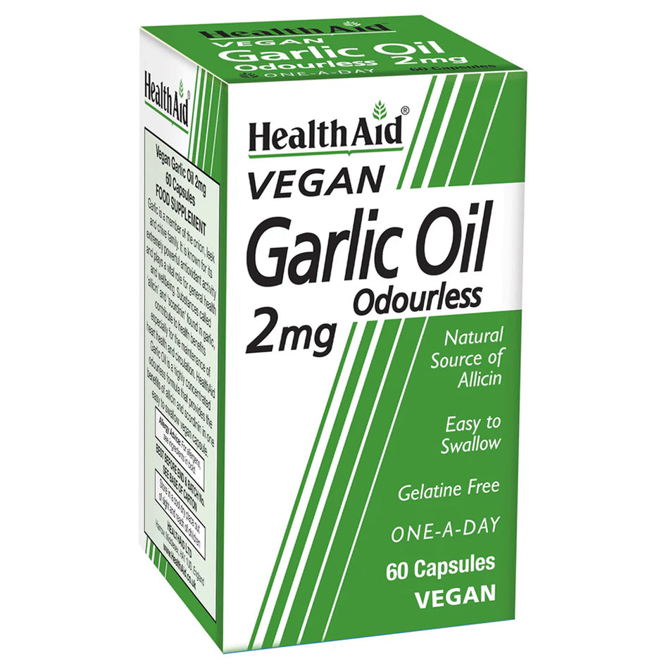 HealthAid Garlic Oil 2mg (Odourless) 60 Capsules