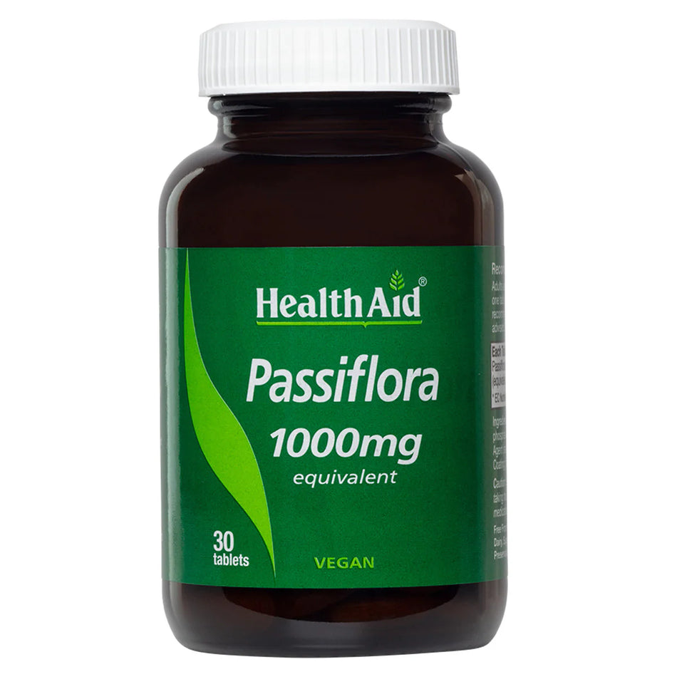 HealthAid Passiflora 1000mg Equivalent 30 Tablets