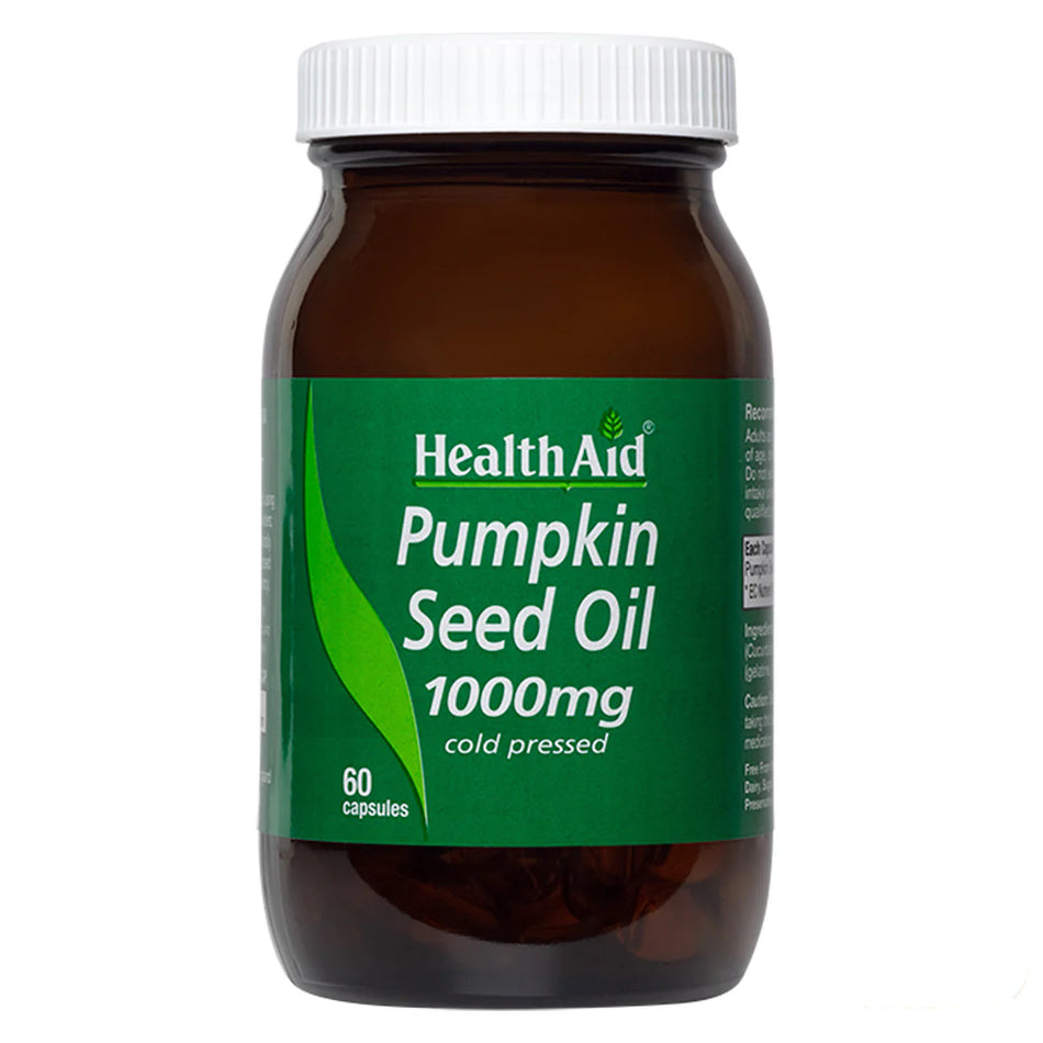 HealthAid Pumpkin Seed Oil 1000mg 60 Capsules