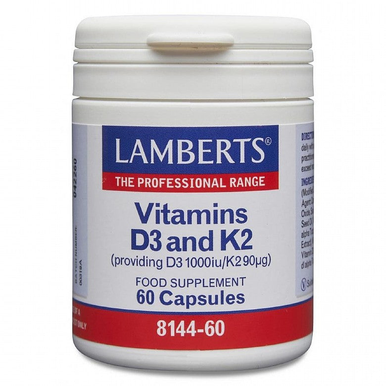 Lamberts Vitamins D3 and K2 60 Capsules