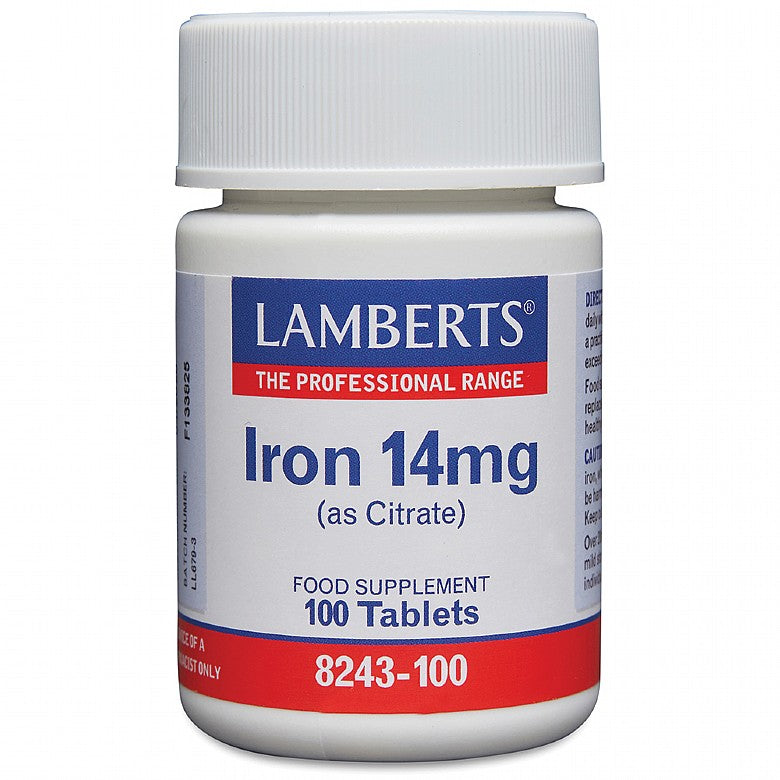 Lamberts Iron 14mg 100 Tablets