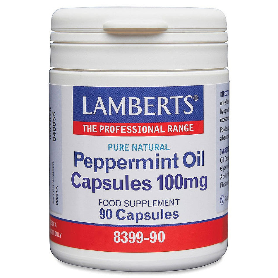 Lamberts Peppermint Oil Capsules 100mg 90 Capsules