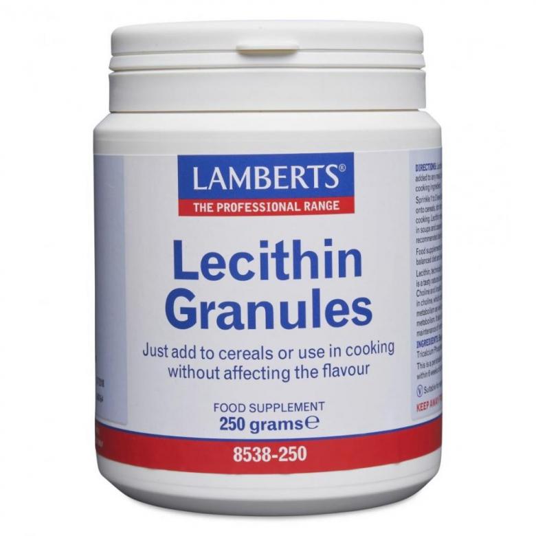 Lamberts Soya Lecithin Granules - Fill Size 250 Grams Granules