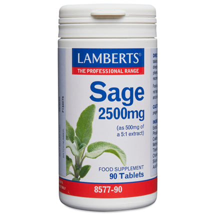 Lamberts Sage 2500mg 90 Tablets