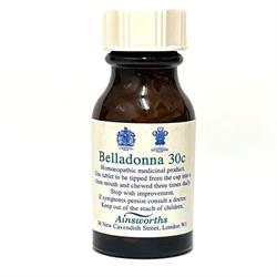 Ainsworths - Belladonna 30C Homoeopathic