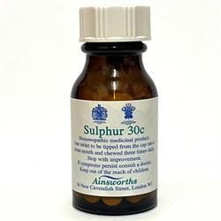 Ainsworths - Sulphur 30C Homoeopathic Rem