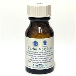 Ainsworths - Carbo Veg 30C Homoeopathic Rem