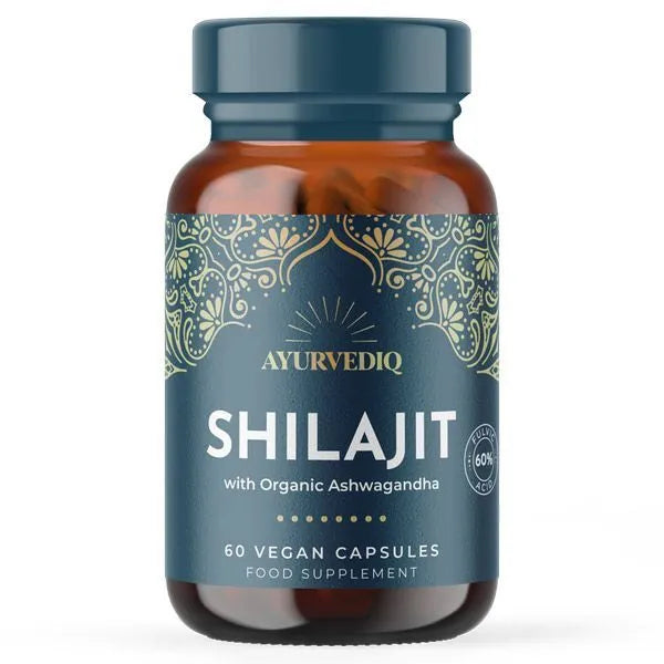 Ayurvediq Shilajit and Ashwagandha 60 Vegan Capsules