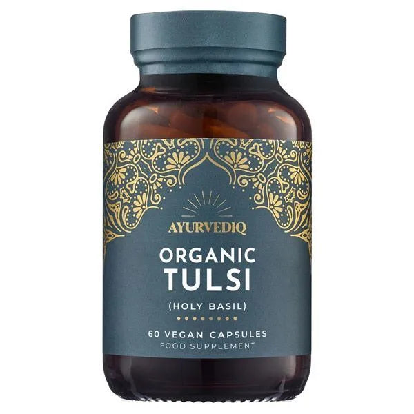Ayurvediq Organic Tulsi (Holy Basil) 60 Vegan Capsules