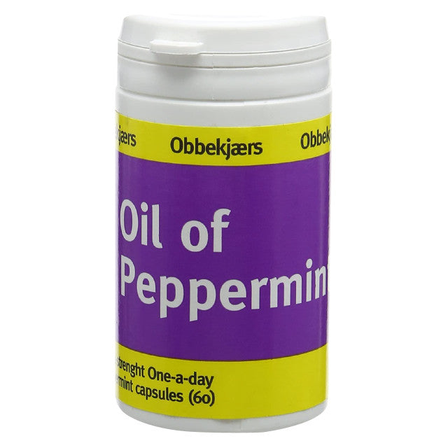 Obbekjaers Extra Strength Oil of Peppermint 60 Caps