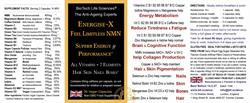BioTech Life Sciences - Energise-X NMN Feel Limitless