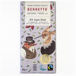 Bennetto - Chocolate Bar 82% Dark Organic