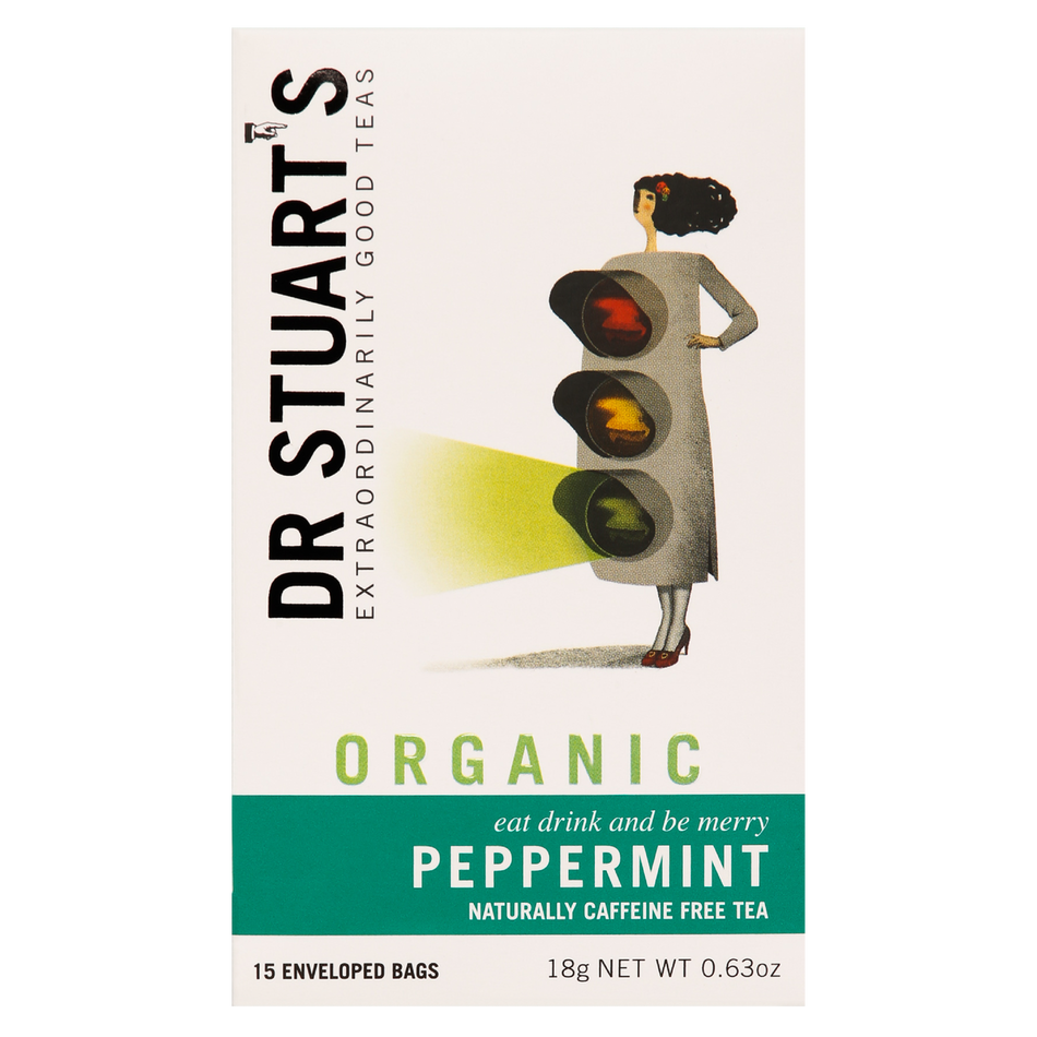 Dr Stuarts Organic Peppermint Herbal Tea 15 Bags