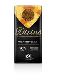 Divine Chocolate - Dark Choc Ginger &amp; Orange