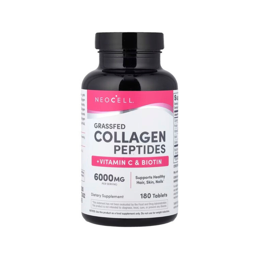 Neocell Grassfed Collagen Peptides + Vitamin C & Biotin 180 Tablets