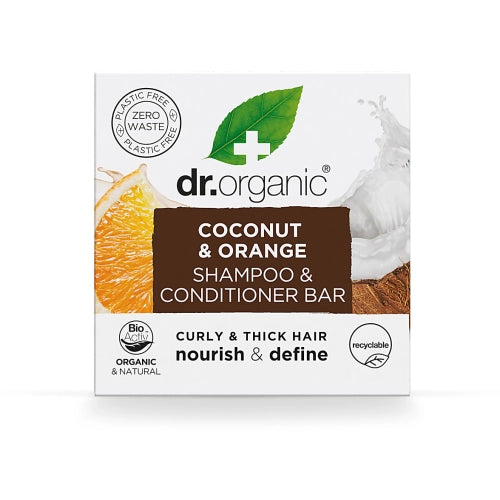 Dr. Organic Coconut & Orange Shampoo & Conditioner Bar 75g