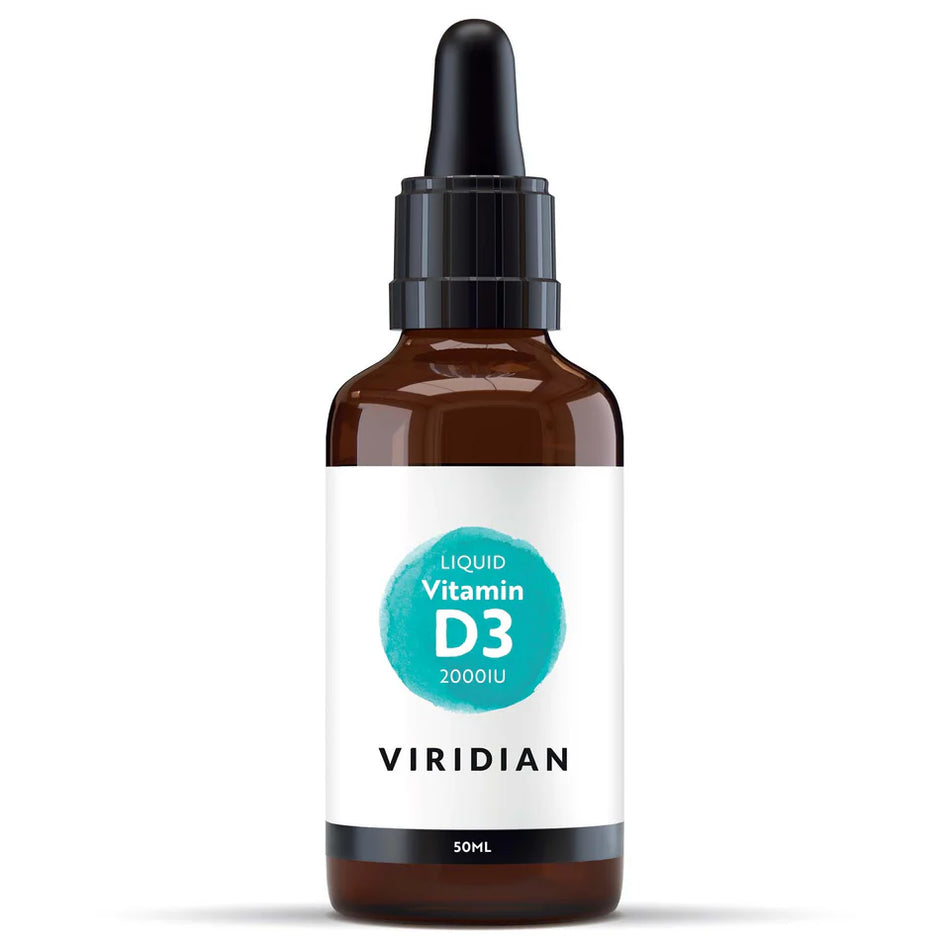 Viridian Liquid Vitamin D3 2000iu 50ml Drops