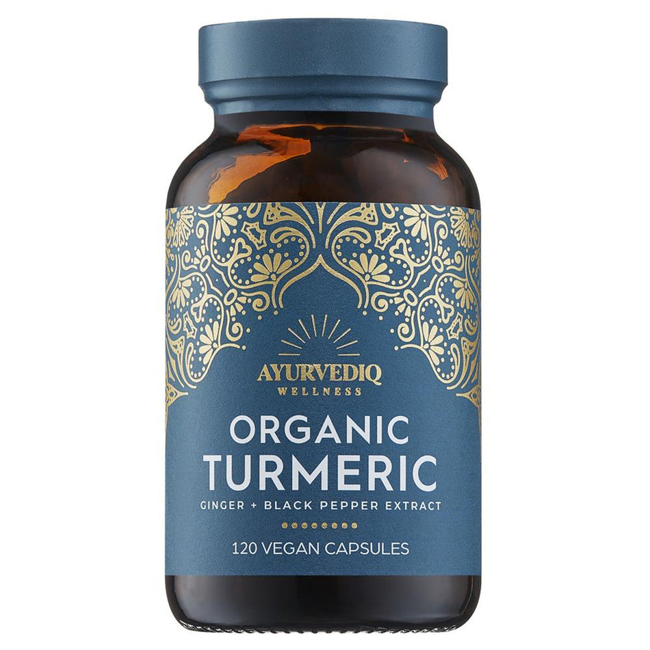 Ayurvediq Wellness Organic Turmeric 120 Vegan Capsules