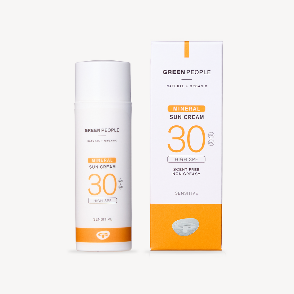 Green People Scent Free Mineral Suncream SPF30 Organic 50ml