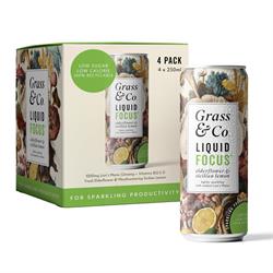 Grass and Co - Liquid FOCUS Drink - 4 Pack