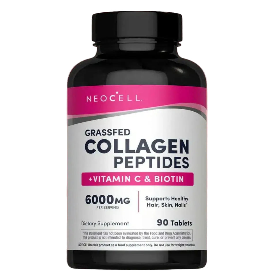 Neocell Grassfed Collagen Peptides + Vitamin C & Biotin 90 Tablets