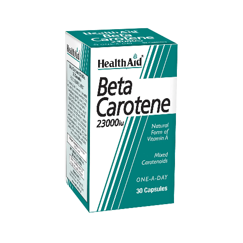 HealthAid Beta-Carotene 150mg (Natural, Mixed Carotenoids) 30 Capsules