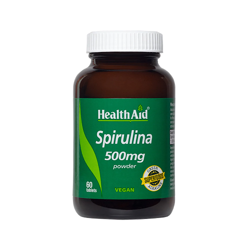HealthAid Spirulina 500mg 60 Tablets