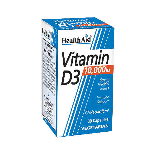 HealthAid Vitamin D3 10,000iu (Cholecalciferol) 30 Capsules