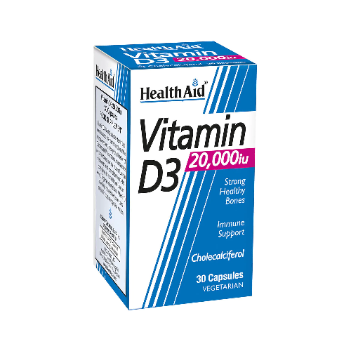 HealthAid Vitamin D3 20,000iu (Cholecalciferol) 30 Capsules